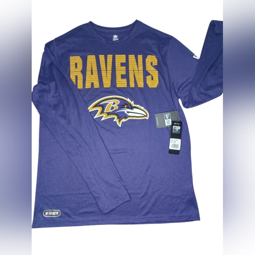 NWT Ner Era Baltimore Ravens Long Sleeve Combine Authentic Sz Large